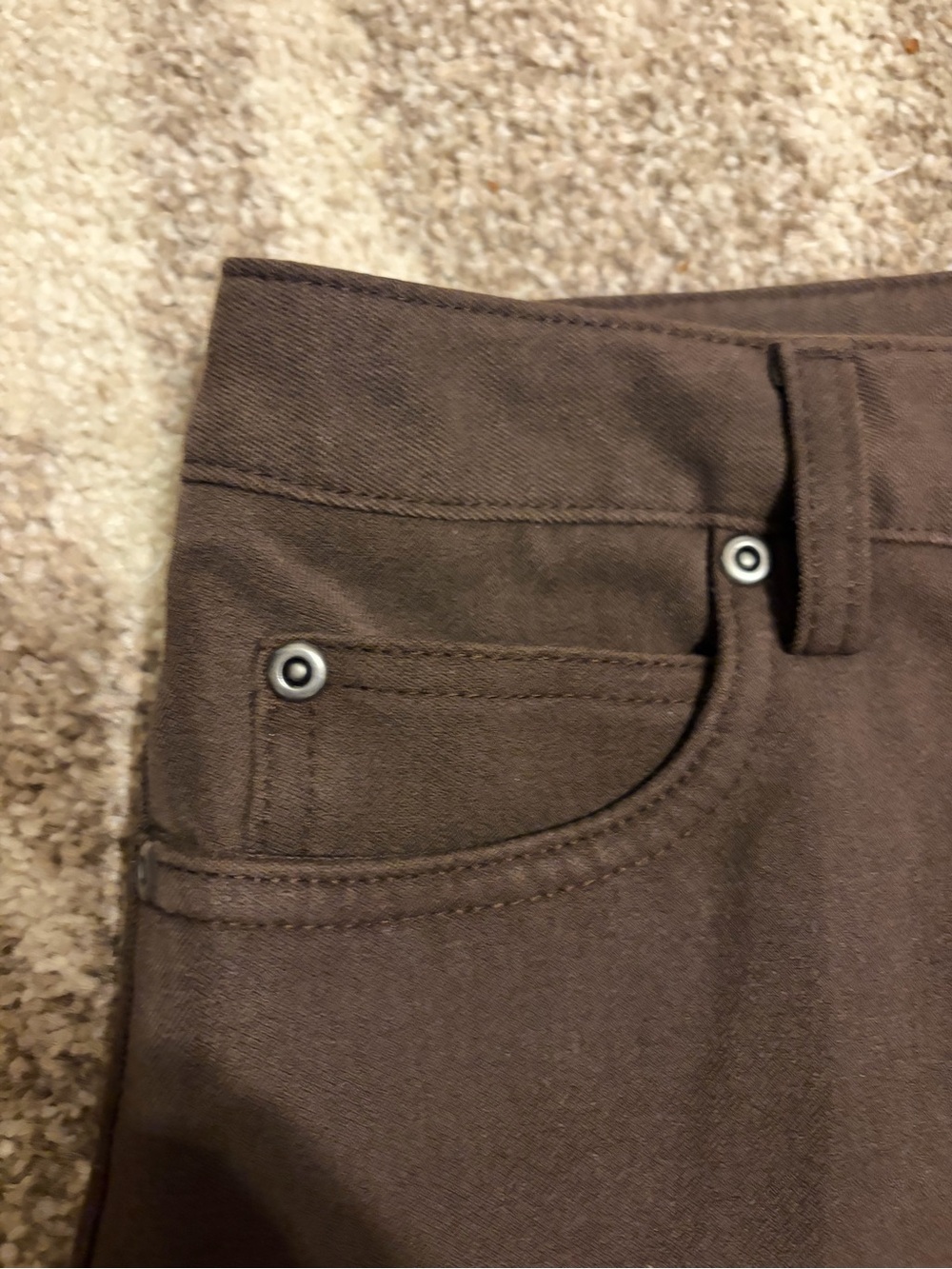 Rafaela Women’s Brown Straight-Leg 5 Pocket Jean Pants Comfy! Size 10 EUC